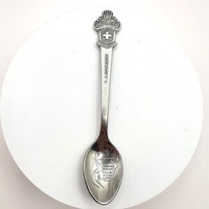 Vintage‎ 90s Rolex Bucherer Lugano Souvenir Spoon Silver Tone Collector